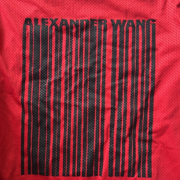 ALEXANDER WANG 🖤 BARCODE Basketball Jersey sz men’s 50 - Picture 7 of 10
